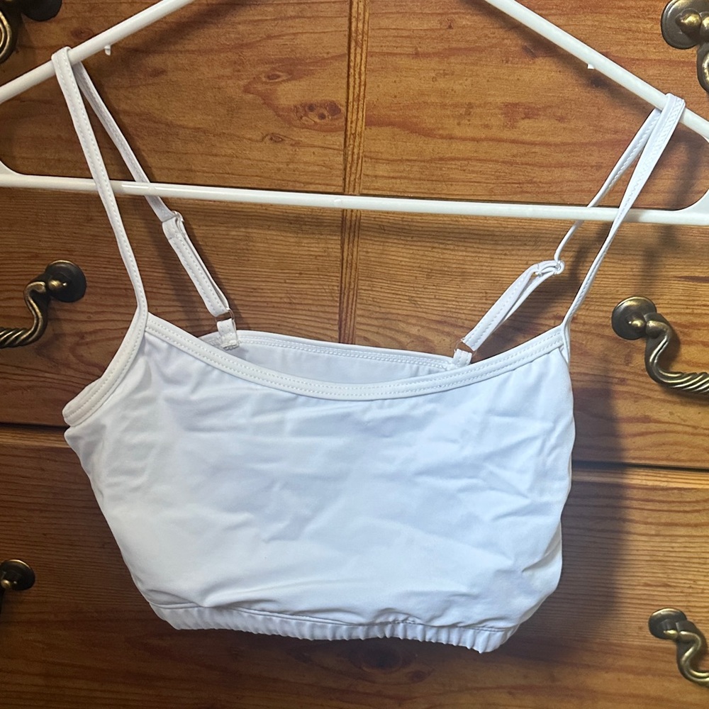 White Balera medium adult bra/dance top